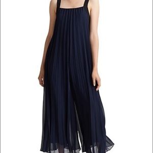 Club Monaco Pleated Chiffon Jumpsuit